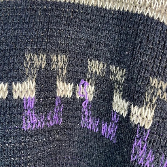 VINTAGE Mens 80’s 90’s Dad Sweater Pacific Coast Highway Patterned Knit Size XL - Picture 8 of 11